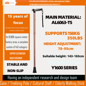 Wholesale Custom Single-Handed Cane Walking Stick Cultural Staff